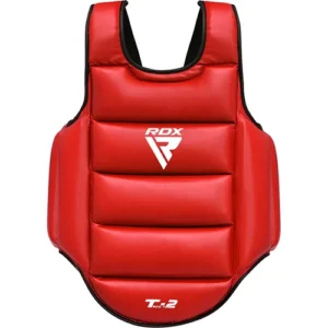 T2 karate Chest Guard Red
