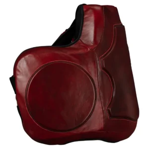 Boxing Blood Red Leather Body Protector side_view