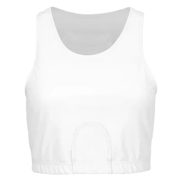 Boxing Compression Sports Bra White