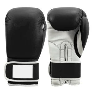 Boxing Pro Style Leather Training Boxing Gloves Black