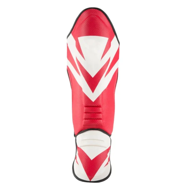 MMA Command Shin & Instep Guards red and white